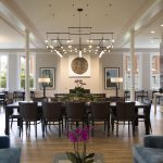 dining room at lodge at presidio, photo by paul dyer.